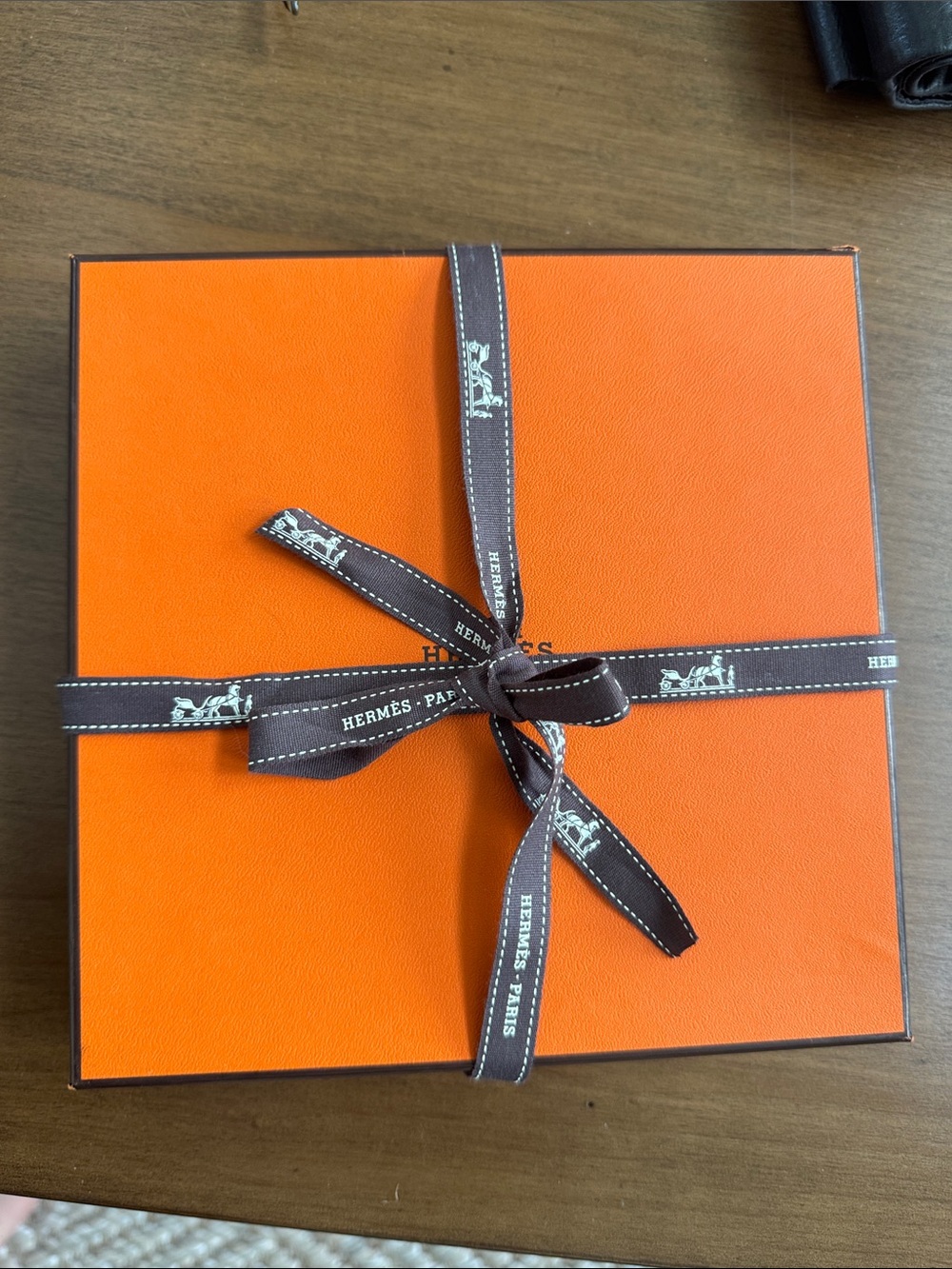 Hermès Reversible 32MM Belt Strap - Noir & Chocolat Box Leather (No Buckle)